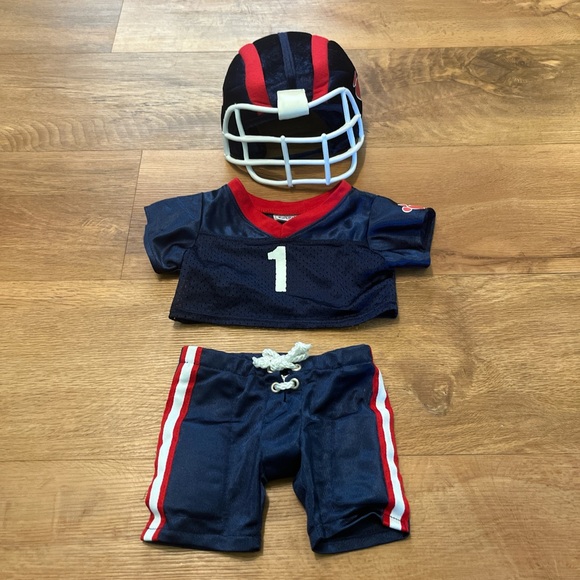 Build-A-Bear Other - Build A Bear Workshop BAB Football Uniform Outfit Helmet Jersey Pants GUC
